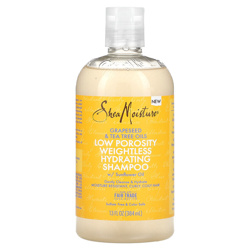 

SheaMoisture, Grapeseed Oil & Tea Tree Oils, Low Porosity Weightless Hydrating Shampoo, 13 fl oz (384 ml)