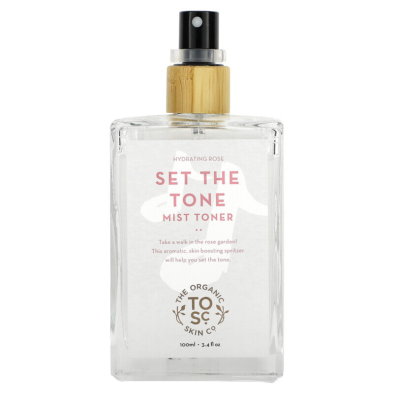 

The Organic Skin Co., Set The Tone, тоник-спрей, увлажняющая роза, 100 мл (3,4 жидк. Унции)