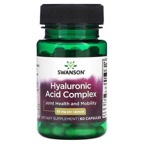 Swanson, Hyaluronic Acid Complex, 83 mg , 60 Capsules