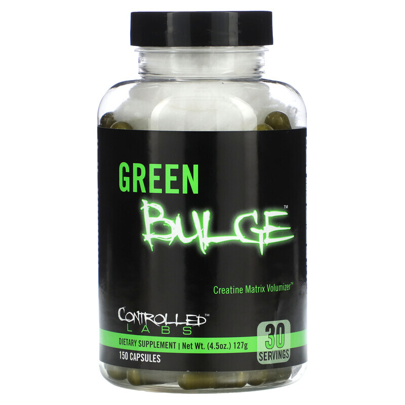 

Controlled Labs, Green Bulge, Creatine Matrix Volumizer, 150 капсул