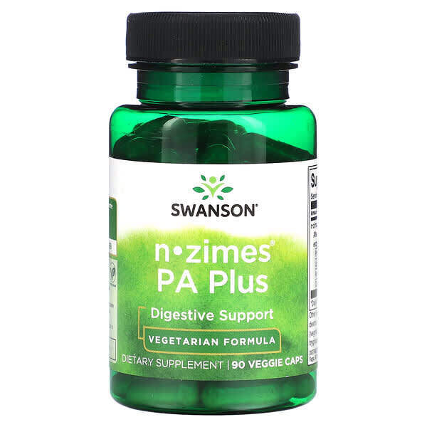 

Swanson, N-Zimes PA Plus, 90 вегетарианских капсул