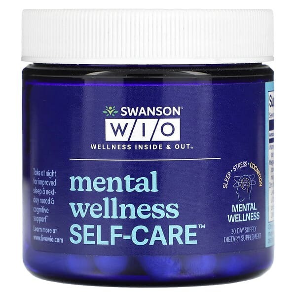 

Swanson WIO, Mental Wellness Self-Care, 30 капсул