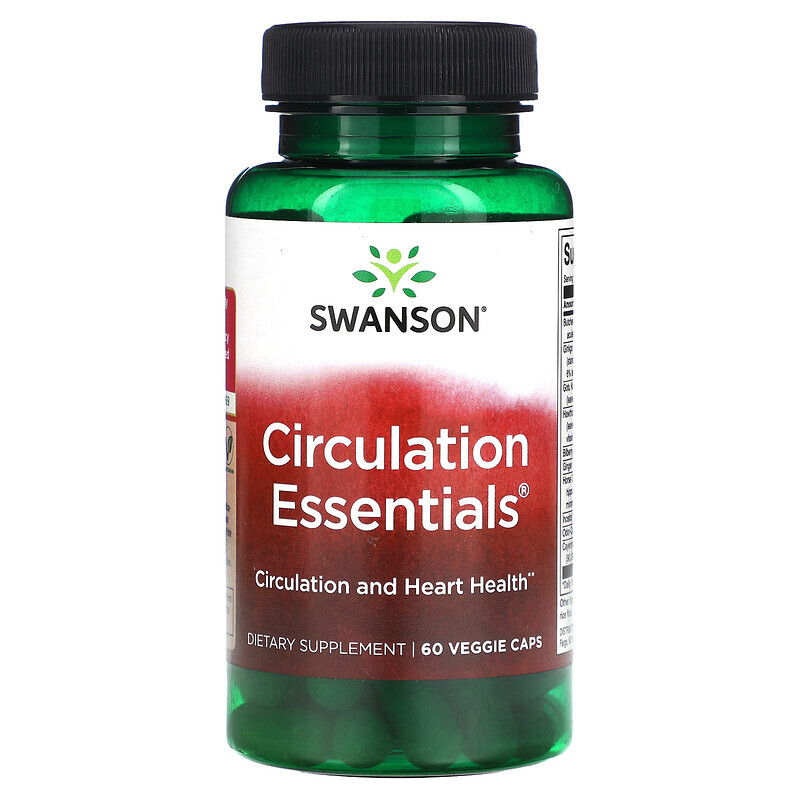 

Swanson, Circulation Essentials, 60 растительных капсул