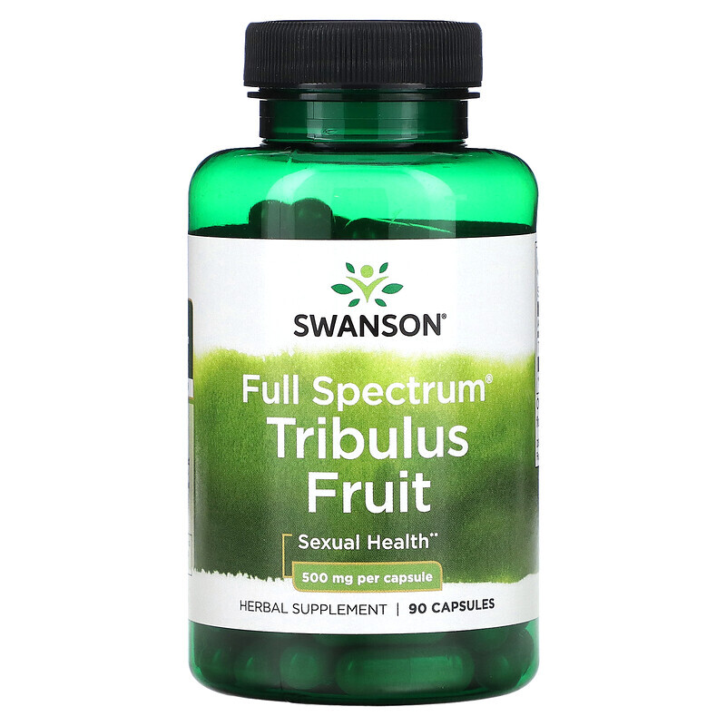 

Swanson, Full Spectrum Tribulus, плоды, 500 мг, 90 капсул