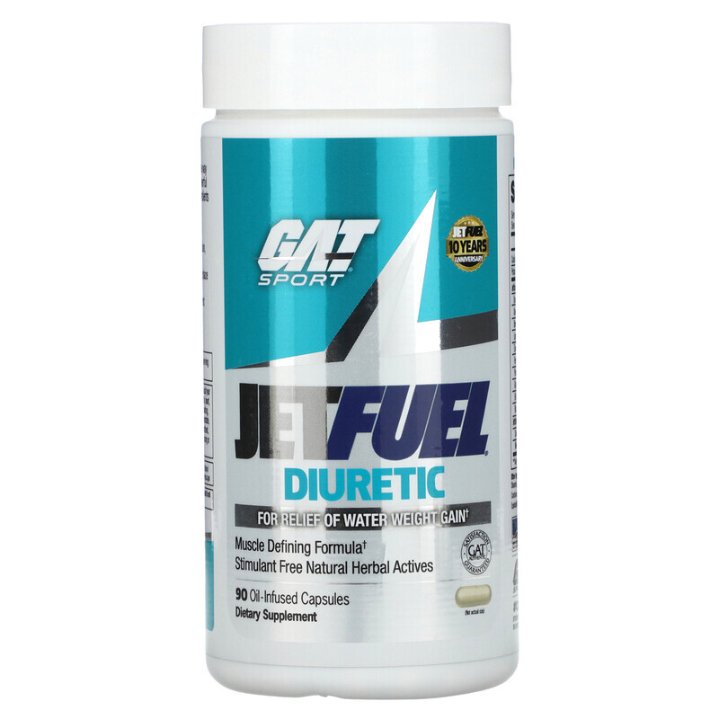 

GAT, JetFUEL Diuretic, 90 масляных капсул