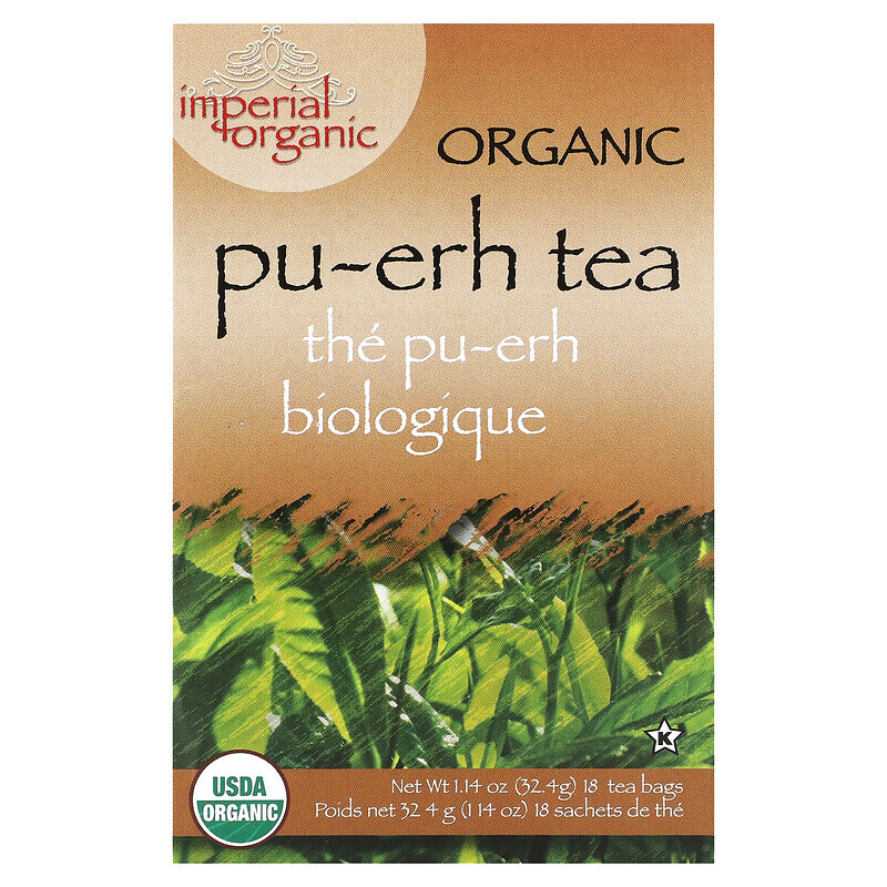 

Uncle Lee's Tea, Imperial Organic, Pu-erh Tea, 18 Tea Bags, 1.14 oz (32.4 g)