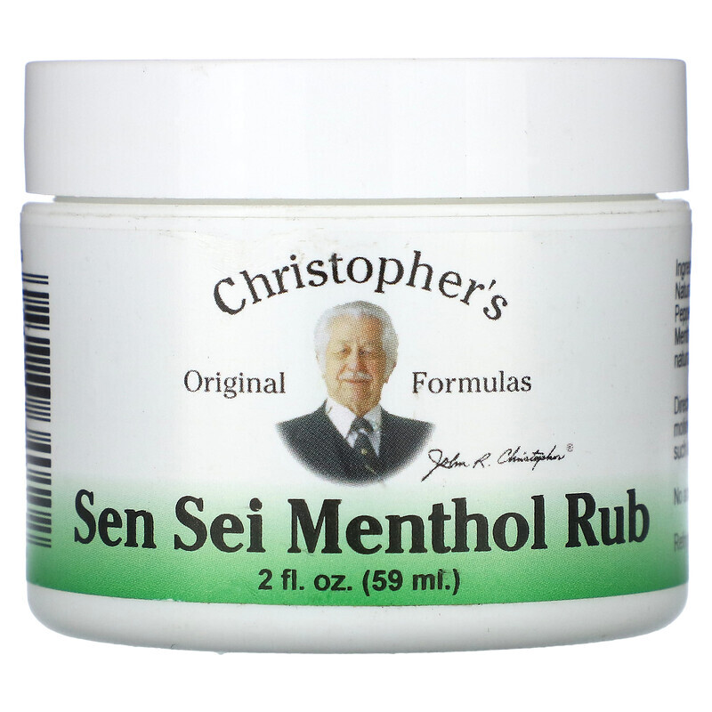 

Christopher's Original Formulas, Sen Sei Menthol Rub, 59 мл (2 жидк. Унции)