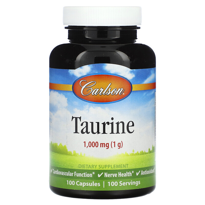 

Carlson, Taurine, 1,000 mg, 100 Capsules