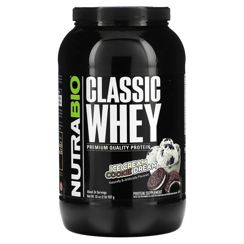 

Nutrabio Labs, Classic Whey Protein, Ice Cream Cookie Dream, 2 lbs (907 g)