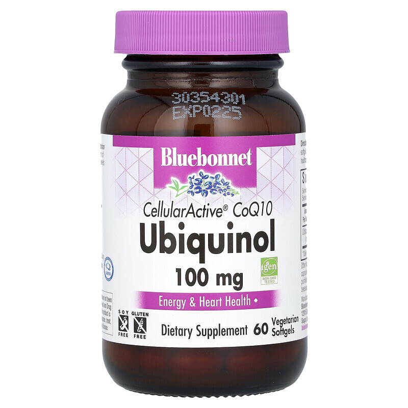 

Bluebonnet Nutrition, CellularActive CoQ10, Ubiquinol, 100 mg, 60 Vegetarian Softgels