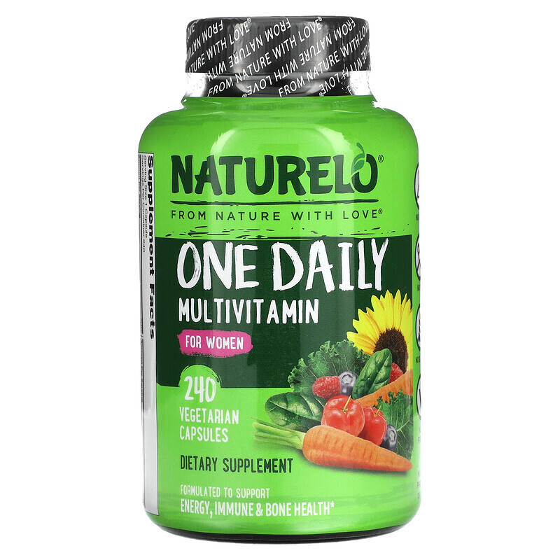 

NATURELO, Мультивитамины One Daily, для женщин, 240 вегетарианских капсул