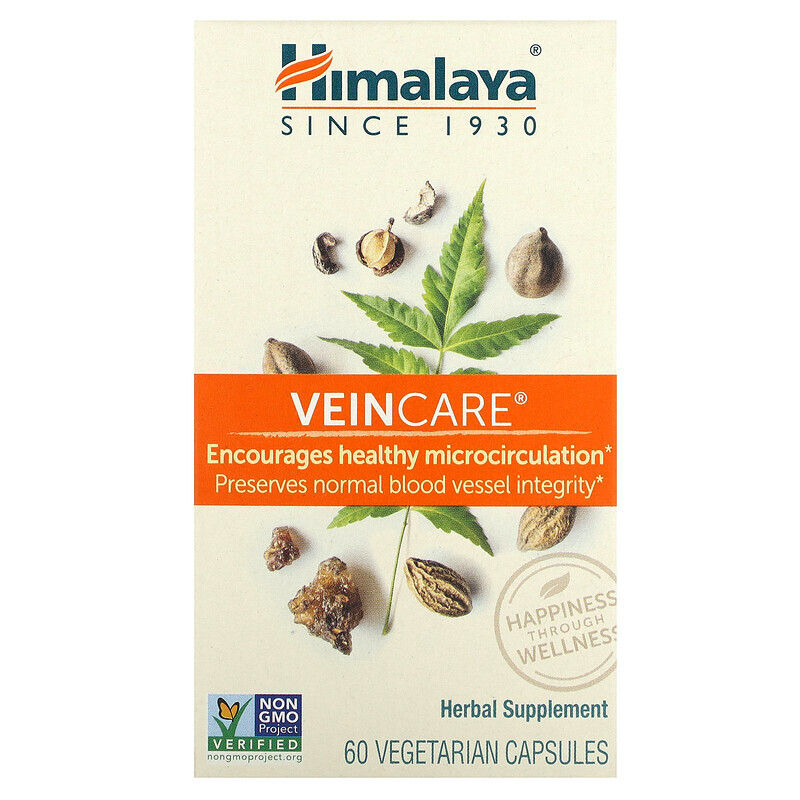 

Himalaya, VeinCare, 60 вегетарианских капсул