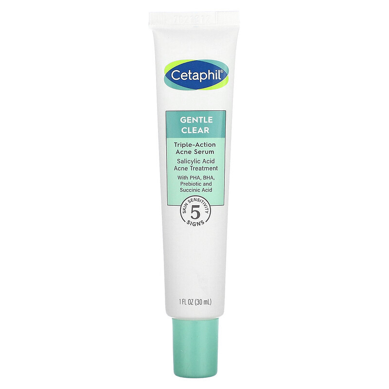 

Cetaphil, Gentle Clear, сыворотка тройного действия от акне, 30 мл (1 жидк. Унция)