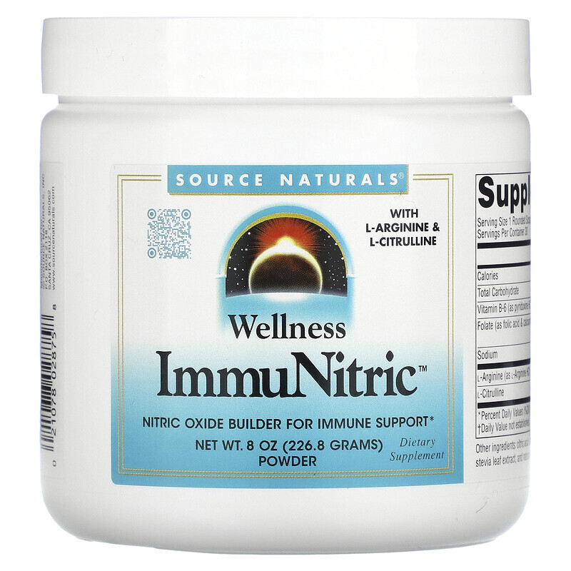 

Source Naturals, Wellness, ImmuNitric в порошке, 226,8 г (8 унций)