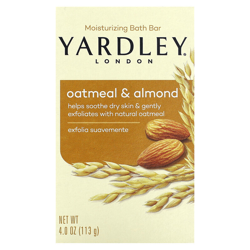 

Yardley London, Увлажняющий батончик для ванн, овсянка и миндаль, 113 г (4 унции)