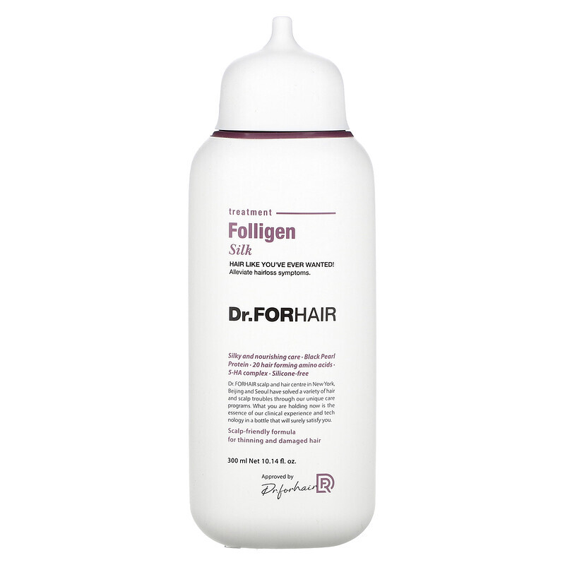 

Dr.ForHair, Folligen Treatment, Silk, 300 мл (10,14 жидк. Унции)