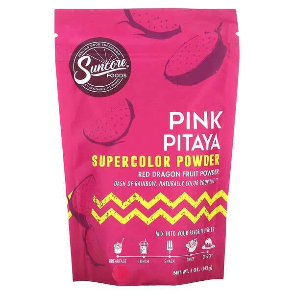Suncore Foods, Суперцветная пудра с розовой питайей, плод красного дракона, 142 г (5 унций)