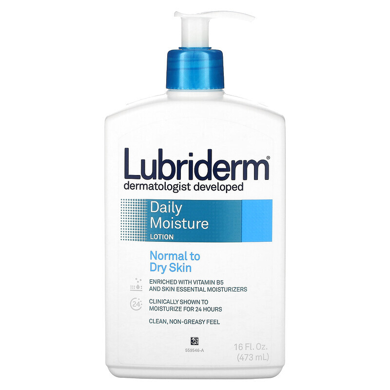 

Lubriderm, Daily Moisture Lotion, 16 fl oz (473 ml)