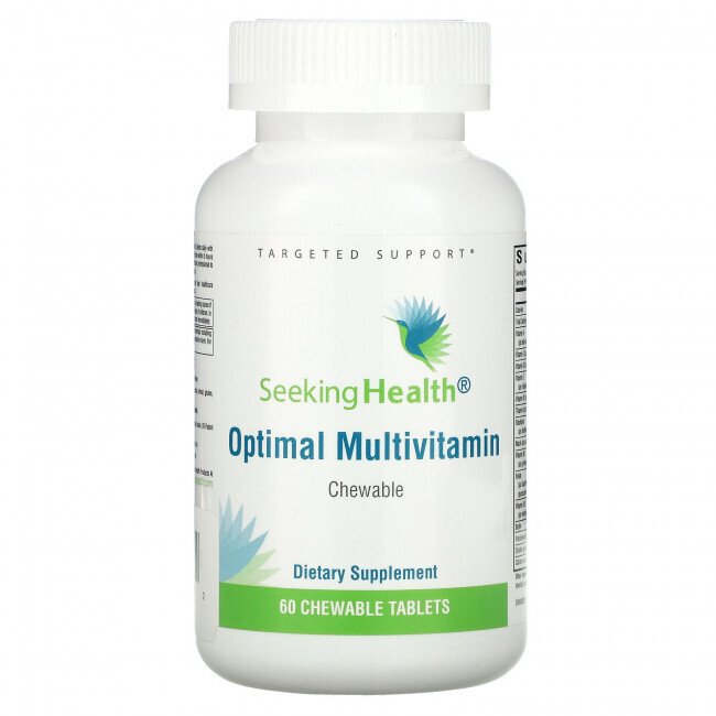 

Seeking Health, Optimal Multivitamin, 60 жевательных таблеток