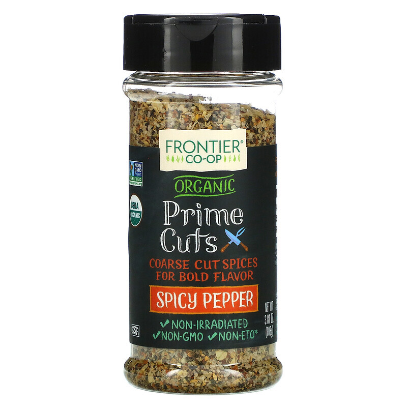 

Frontier Co-op, Organic Prime Cuts, пряный перец, 108 г (3,81 унции)