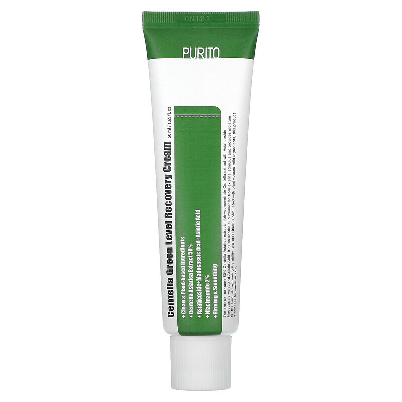 

Purito, Centella Green Level Recovery Cream, 1.69 fl oz (50 ml)