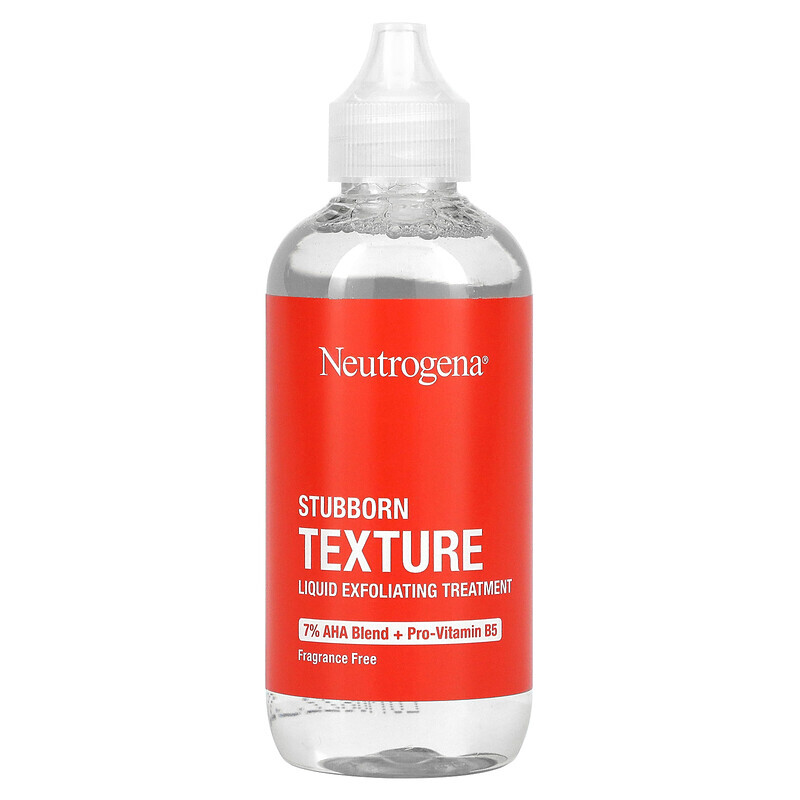 

Neutrogena, Stubborn Texture, Liquid Exfoliating Treatment, Fragrance Free, 4.3 fl oz (127 ml)