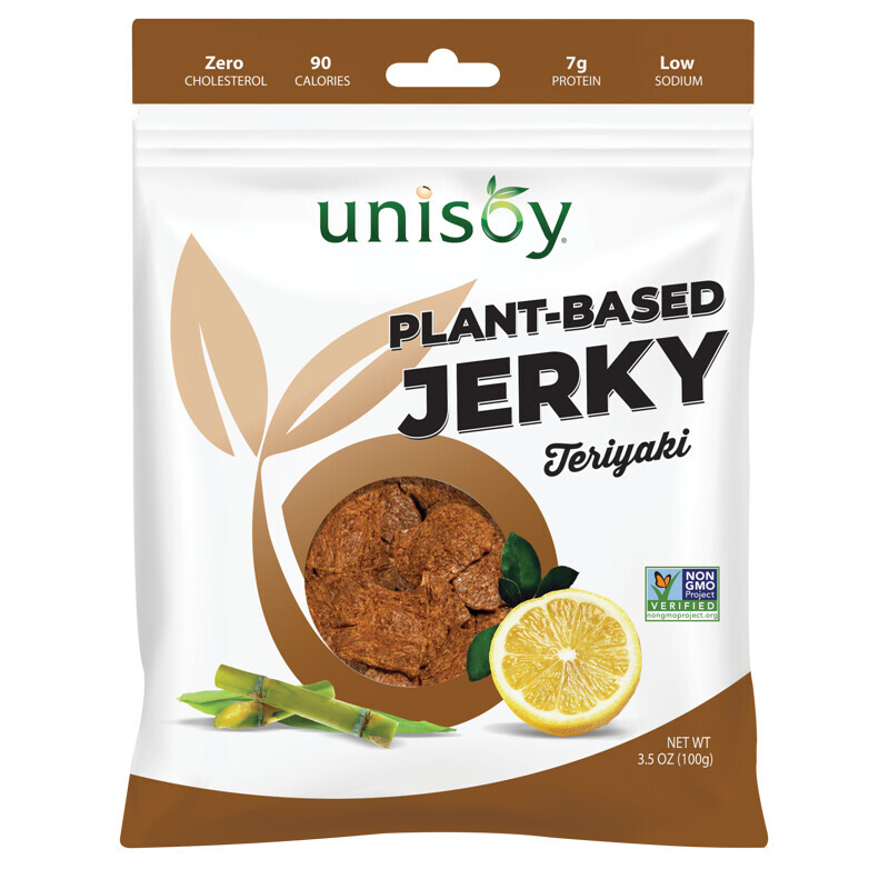 

Unisoy, Plant-Based Jerky, Teriyaki, 3.5 oz (100 g)