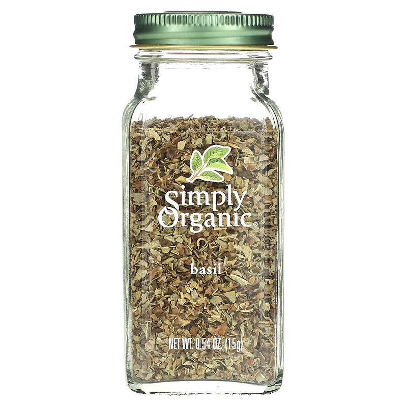 

Simply Organic, Basil, 0.54 oz (15 g)