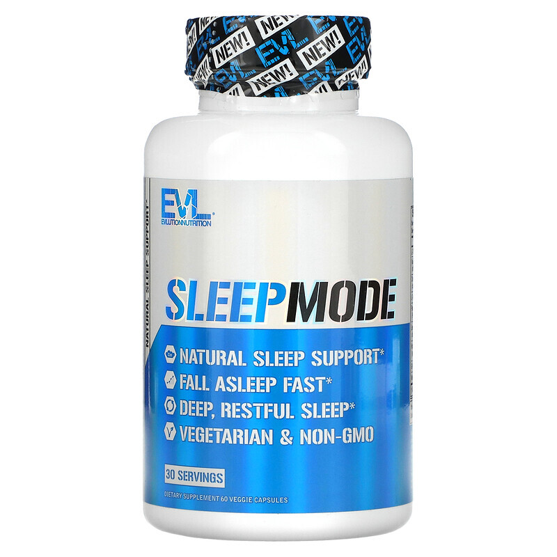 

EVLution Nutrition, SleepMode, добавка, способствующая хорошему сну, 30 растительных капсул