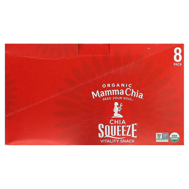 

Mamma Chia, Organic Chia Squeeze, Vitality Snack, Cherry Love, 8 порций, 99 г (3,5 унции)