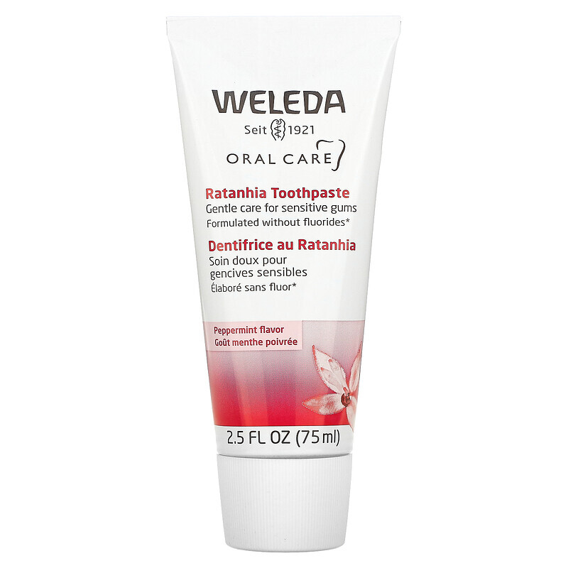 

Weleda, Oral Care, зубная паста из ратании, со вкусом перечной мяты, 75 мл (2,5 жидк. Унции)