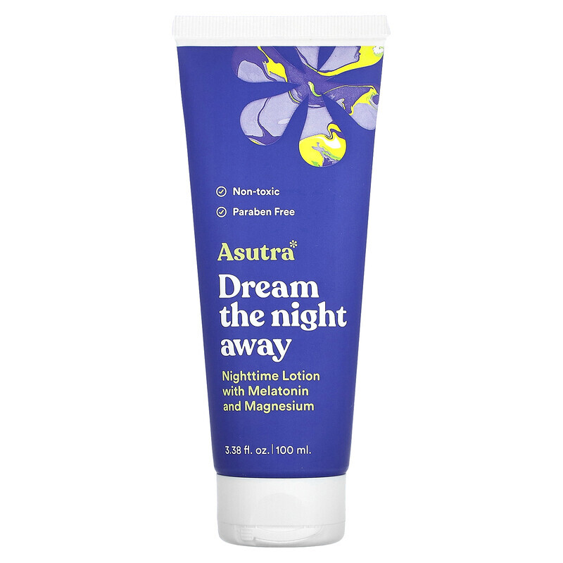 

Asutra, Dream the Night Away, Nachtcreme mit Melatonin und Magnesium, 100 ml (3,38 fl. oz.)