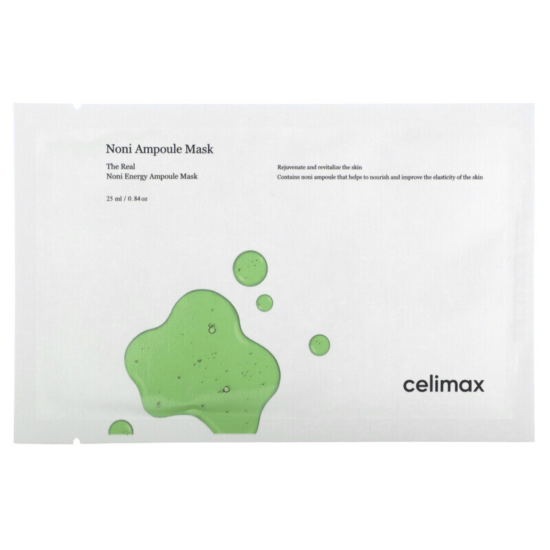 

Celimax, нони, ампульная косметическая маска, 5 шт., 25 мл (0,84 унции)