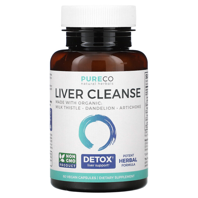 

Pure Co., Liver Cleanse, 60 веганских капсул