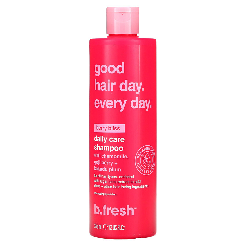 

b.fresh, Good Hair Day Every Day, шампунь для ежедневного ухода, для всех типов волос, Berry Bliss, 355 мл (12 жидк. Унций)