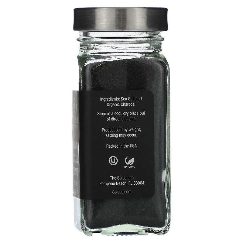 The Spice Lab, Гавайская морская соль из черной лавы, мелкое зерно, 121 г (4,3 унции)
