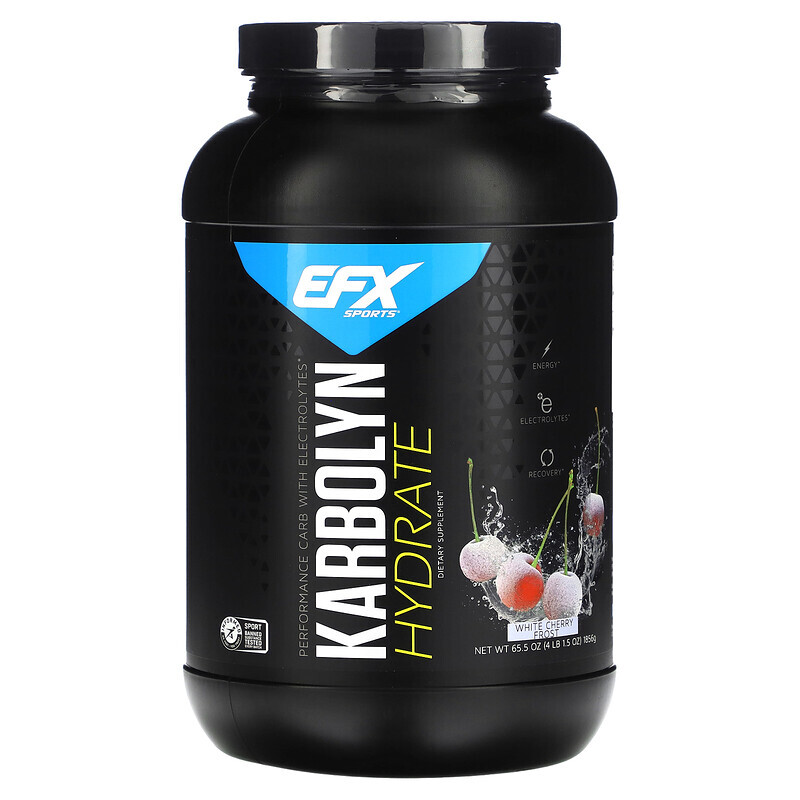 

EFX Sports, Karbolyn Hydrate, White Cherry Frost, 4 фунта 1,5 унции