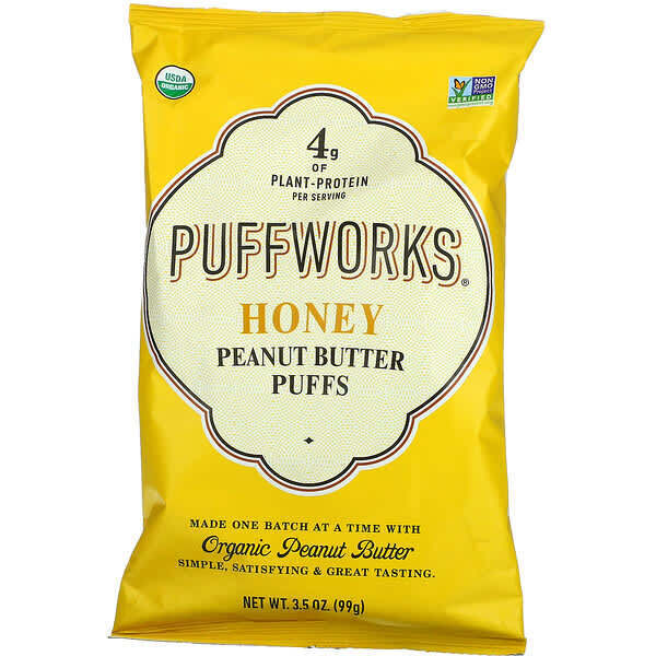 

Puffworks, Шарики с арахисовой пастой, мед, 99 г (3,5 унции)