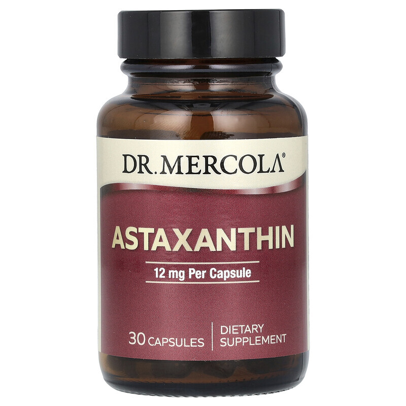 

Dr. Mercola, Astaxanthin, 12 mg, 30 Capsules