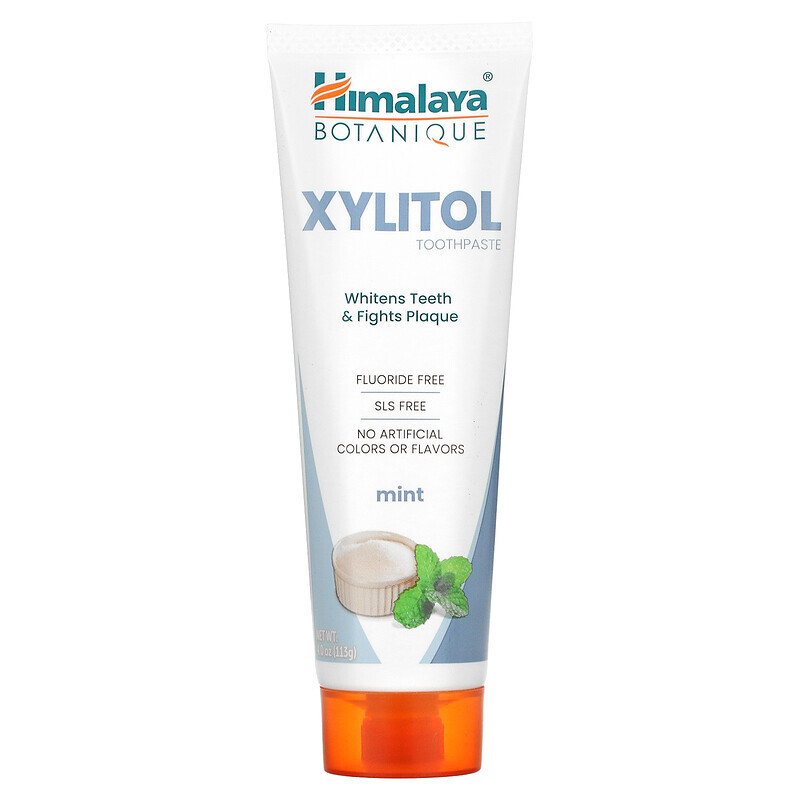 

Himalaya, Зубная паста с ксилитолом, мята, 113 г (4 унции)