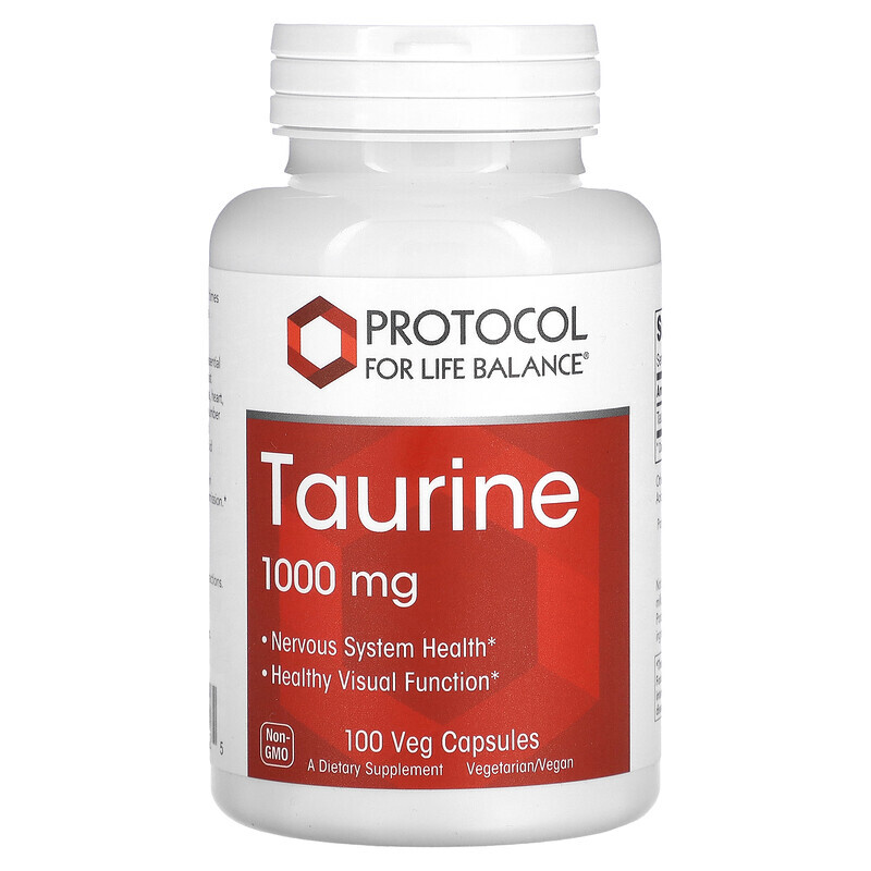 

Protocol for Life Balance, Taurin, 1.000 mg, 100 pflanzliche Kapseln