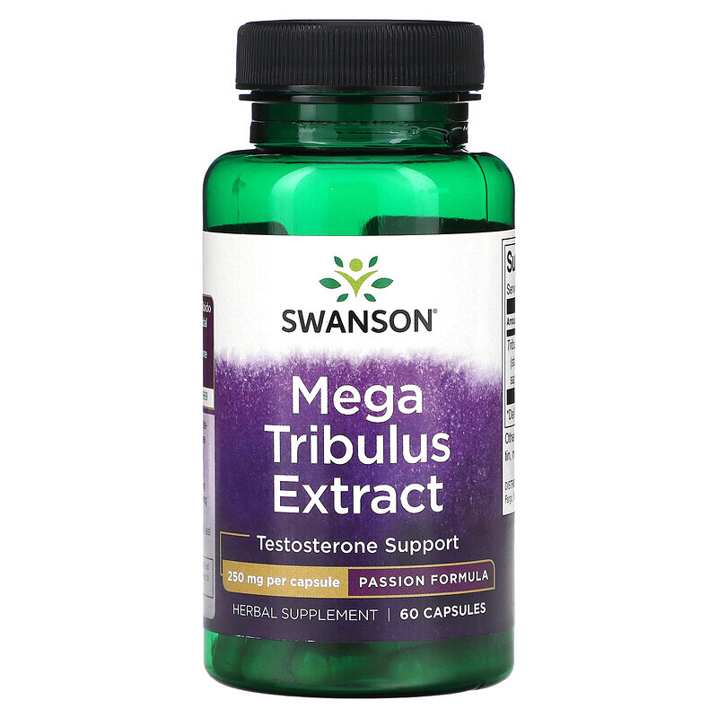 

Swanson, Экстракт Mega Tribulus, 250 мг, 60 капсул