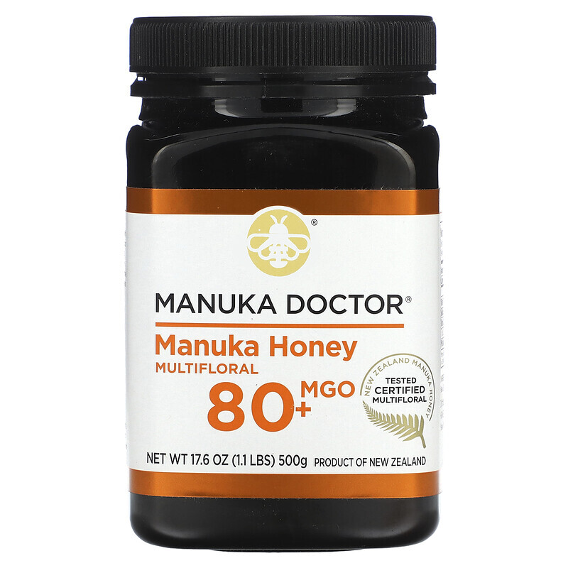 

Manuka Doctor, Многоцветковый мед манука, MGO 80+, 500 г (17,6 унции)