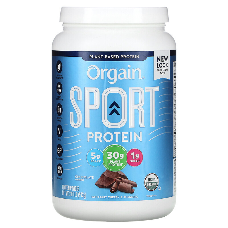 Orgain, Протеиновый порошок Sport, шоколадный, 912 г (2,01 фунта)