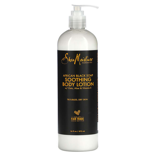 

SheaMoisture, African Black Soap, успокаивающий лосьон для тела, 473 мл (16 жидк. Унций)