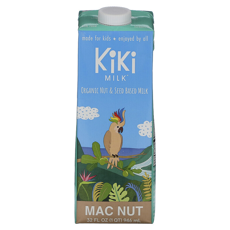 

Kiki Milk, Organic Nut & Seed Based Milk, Mac Nut, 32 fl oz (946 ml)