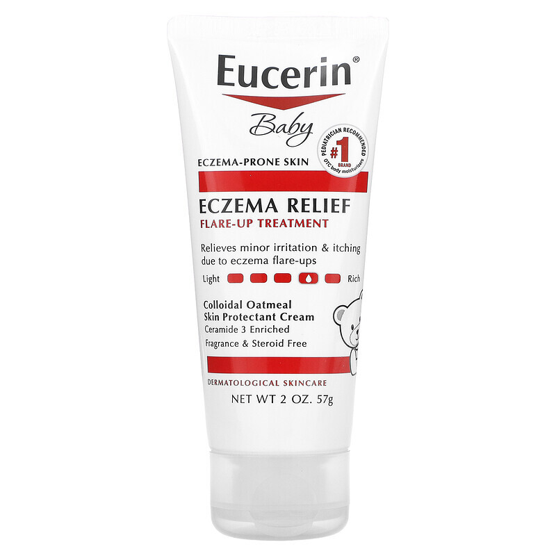 Eucerin, для детей, средство для лечения экземы в период обострений, без отдушки, 57 г (2 унции)