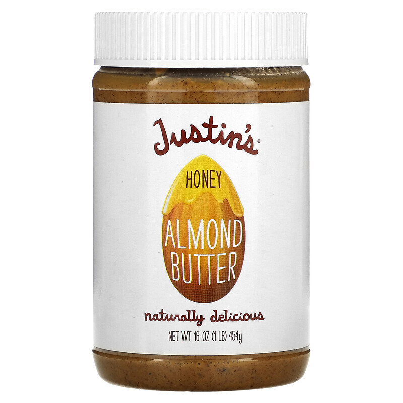 Justin's Nut Butter, Медово-миндальное масло, 454 г (16 унций)