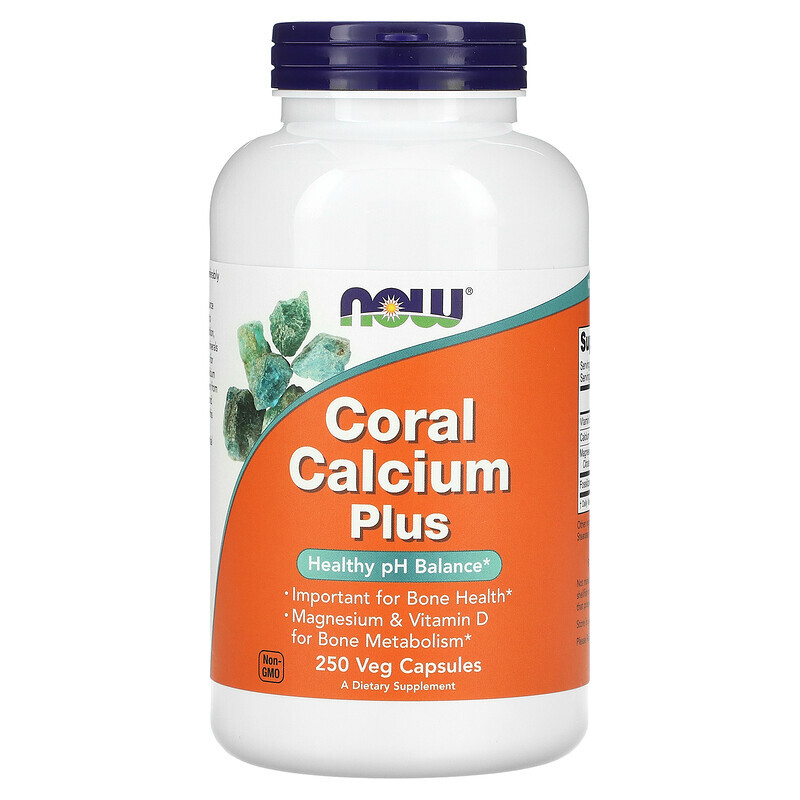 

NOW Foods, Coral Calcium Plus, 250 растительных капсул