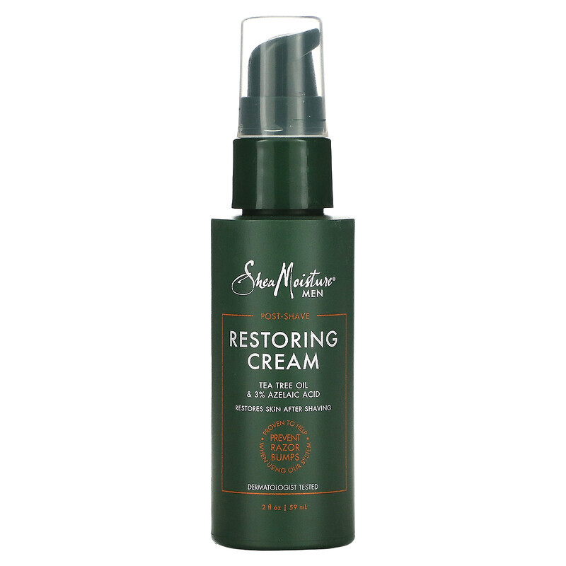 

SheaMoisture, Men, Post-Shave, Restoring Cream, 2 fl oz (59 ml)